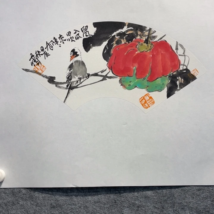 国画原创设计八米大摆
