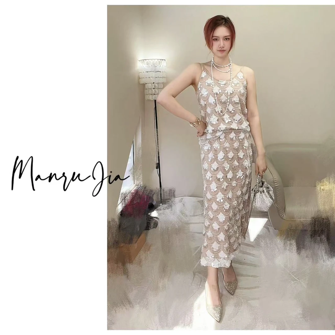 【月光珠贝-吊带】高定立体珠片贝壳时尚气质设计感吊带