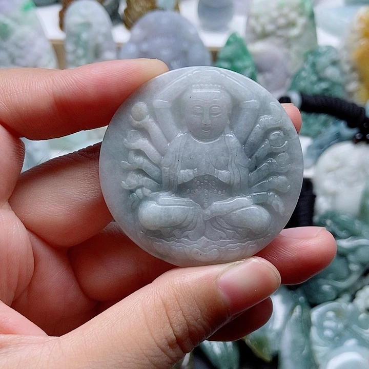 翡翠未镶嵌吊坠(不含链)1