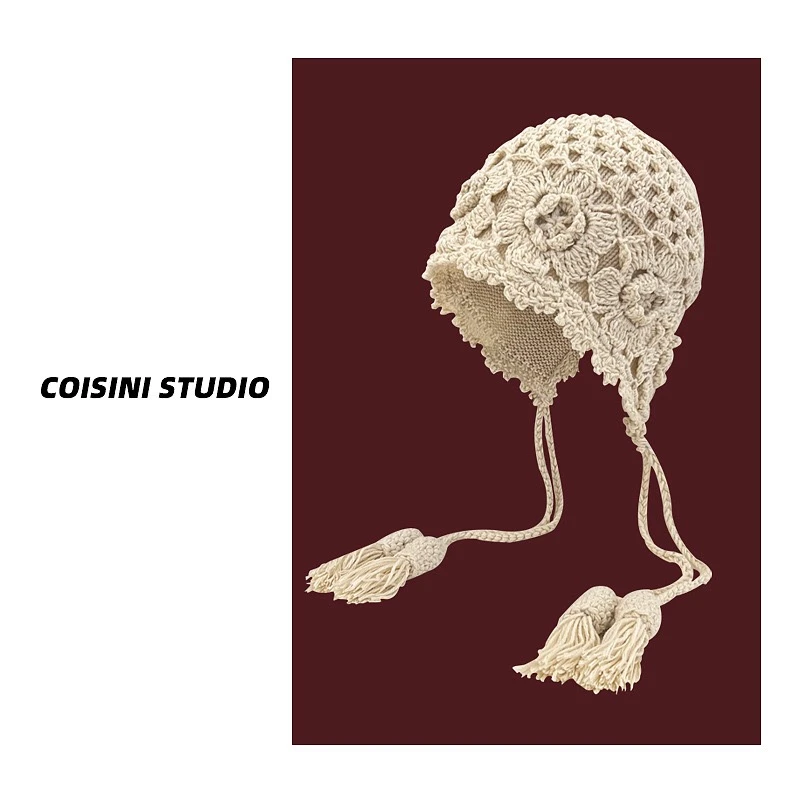 毛线帽保暖百搭针织护耳帽60060