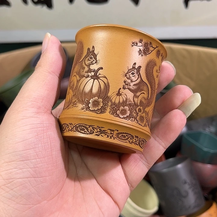 茶杯紫砂全手工紫砂主人杯