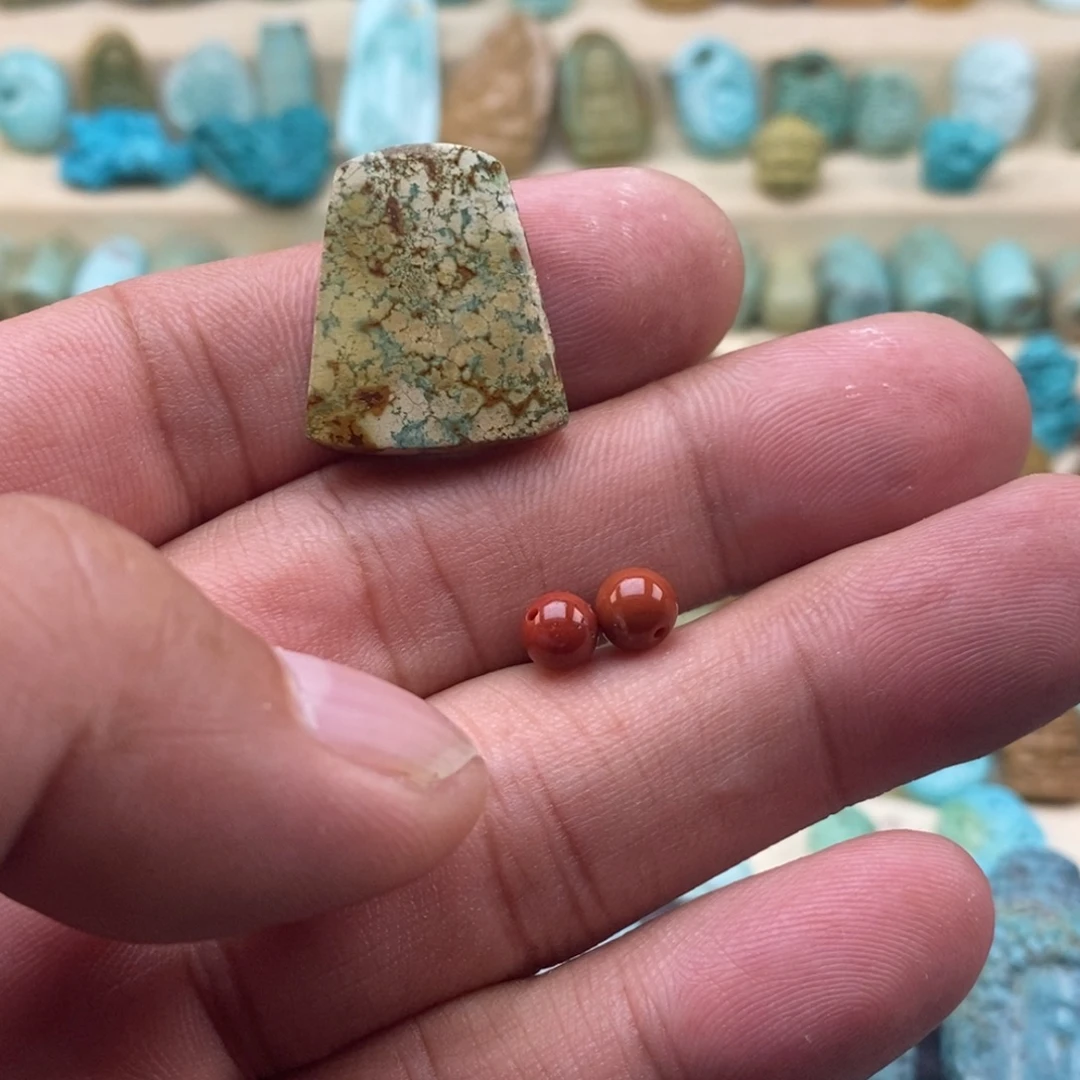 田***园未镶嵌南红玛瑙珠宝半成品