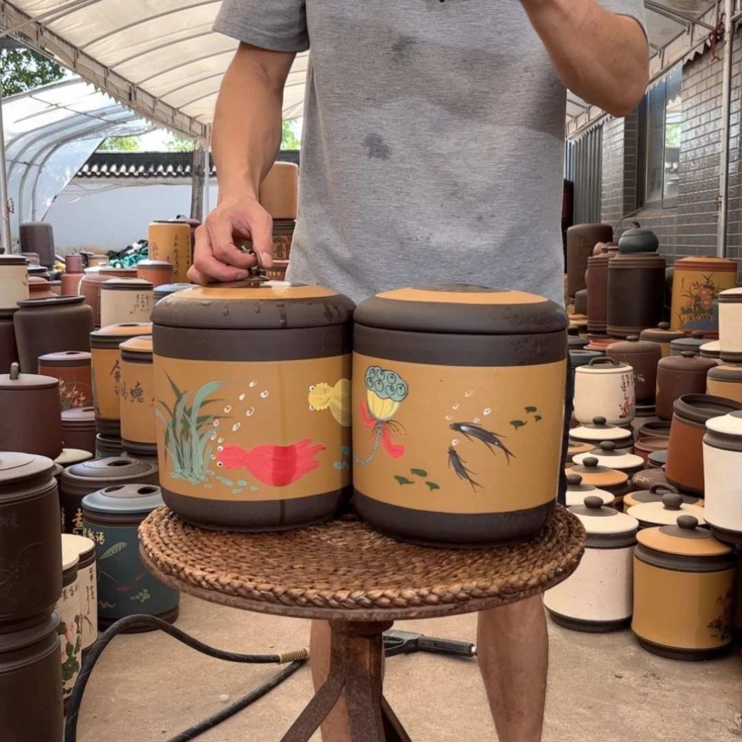 紫砂茶叶罐7 饼茶叶罐