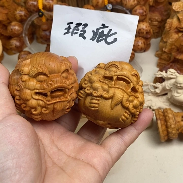 柏木崖柏手球瑕疵处理33