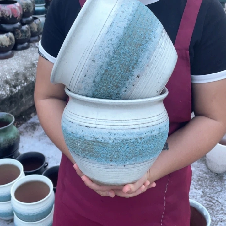 花盆紫砂口19高19瑕疵瑕疵