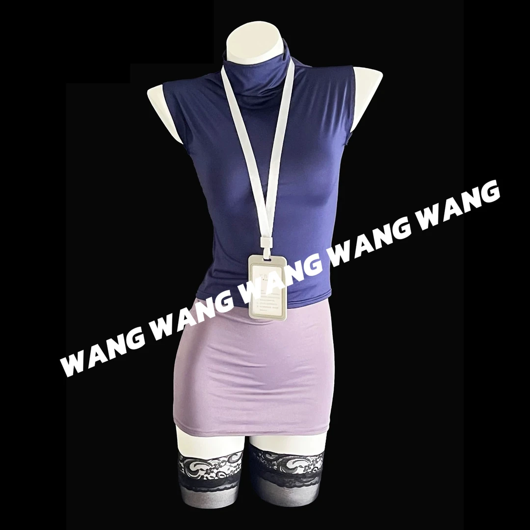 [WANG]小胸友好款*性感秘书高个子诱惑装情侣约会床上战袍睡裙