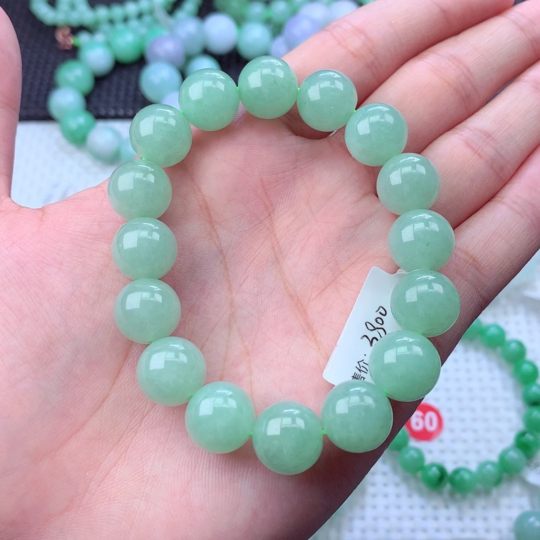 翡翠未镶嵌毛衣链卡12.5