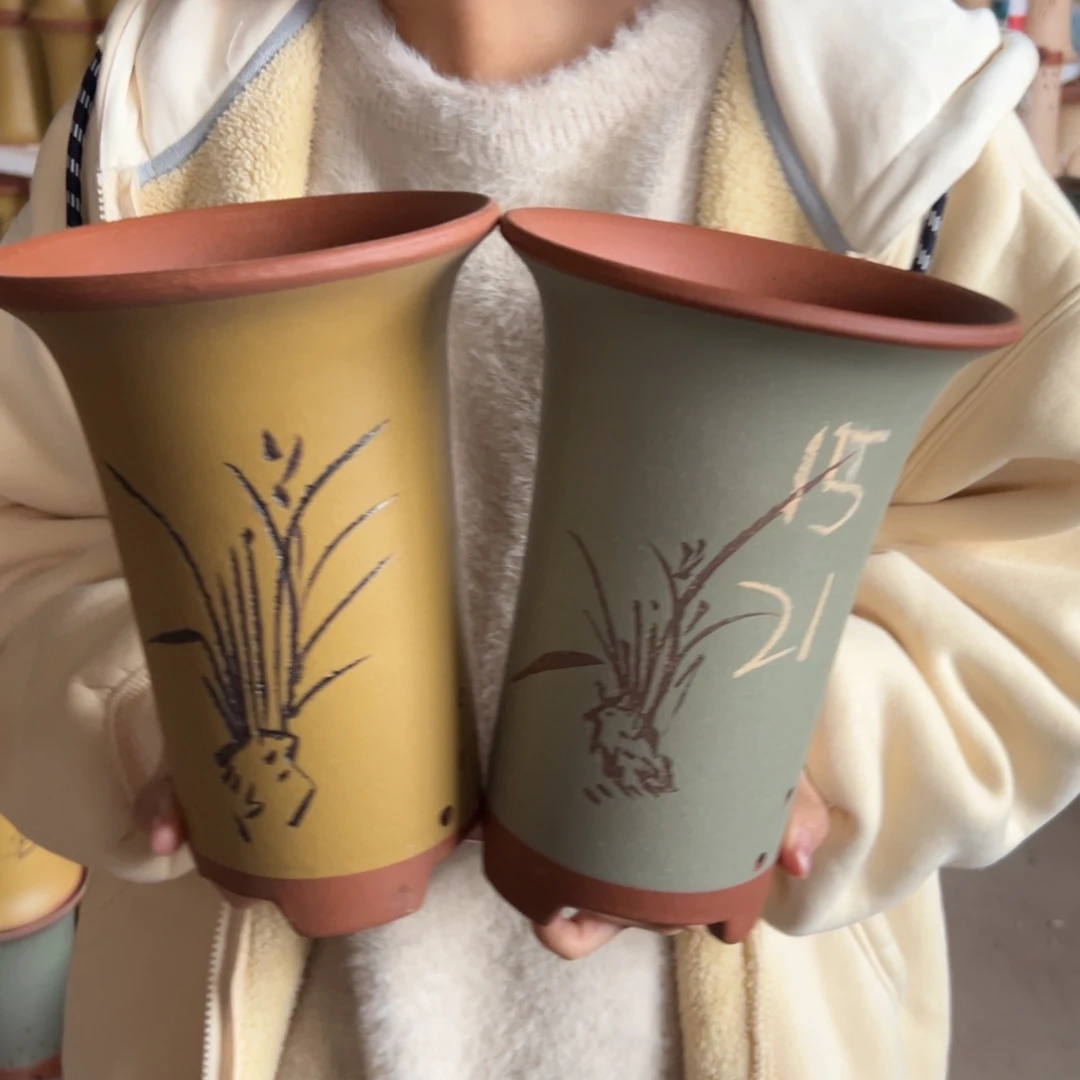 宜兴川阁紫砂花盆