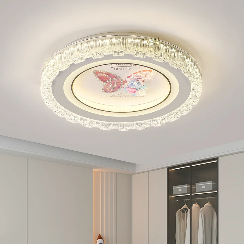 LED吸顶灯家用2025新款爱心卧室婚房主卧灯护眼节能语音房间灯