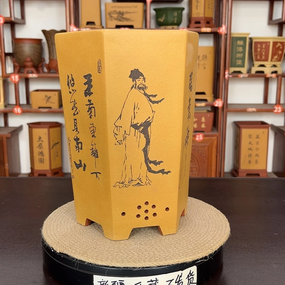 紫砂花盆紫砂花盆