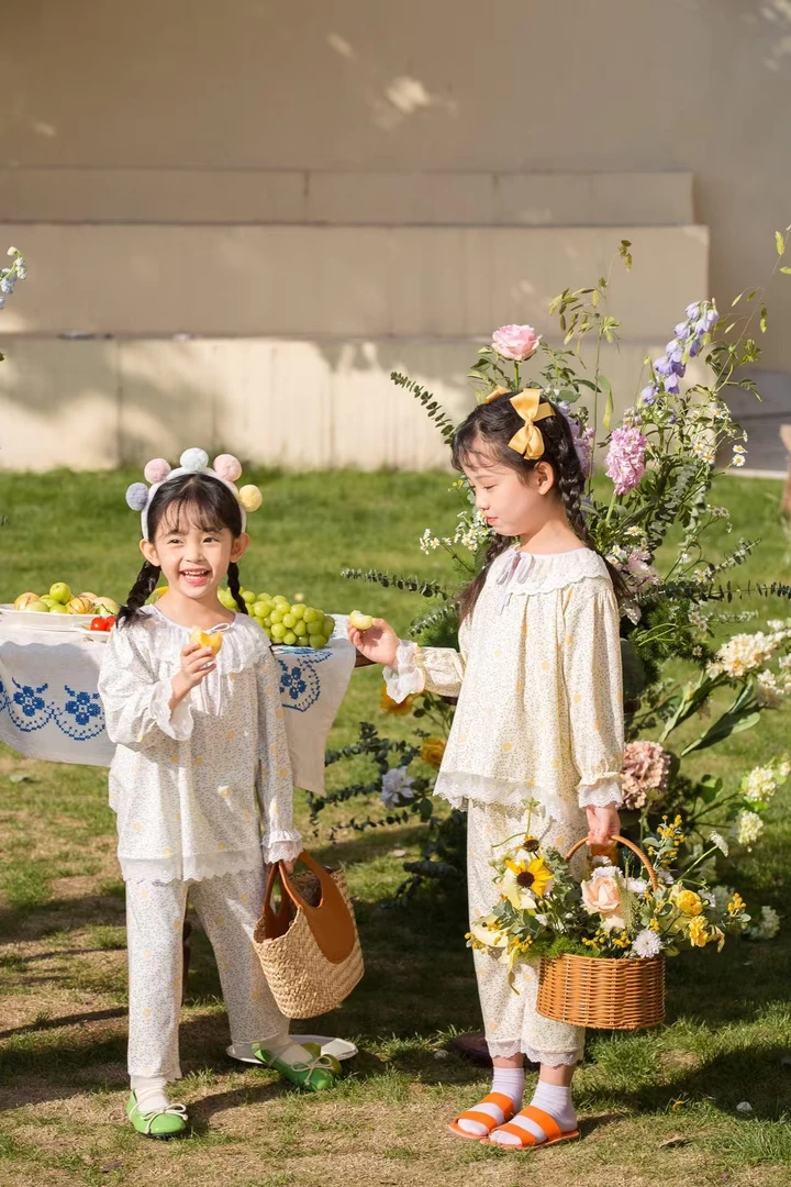 三只小鸭-田园小碎花套装       5010