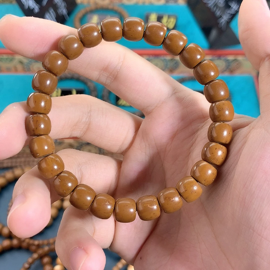 紫金鼠手串古****神9直切实心