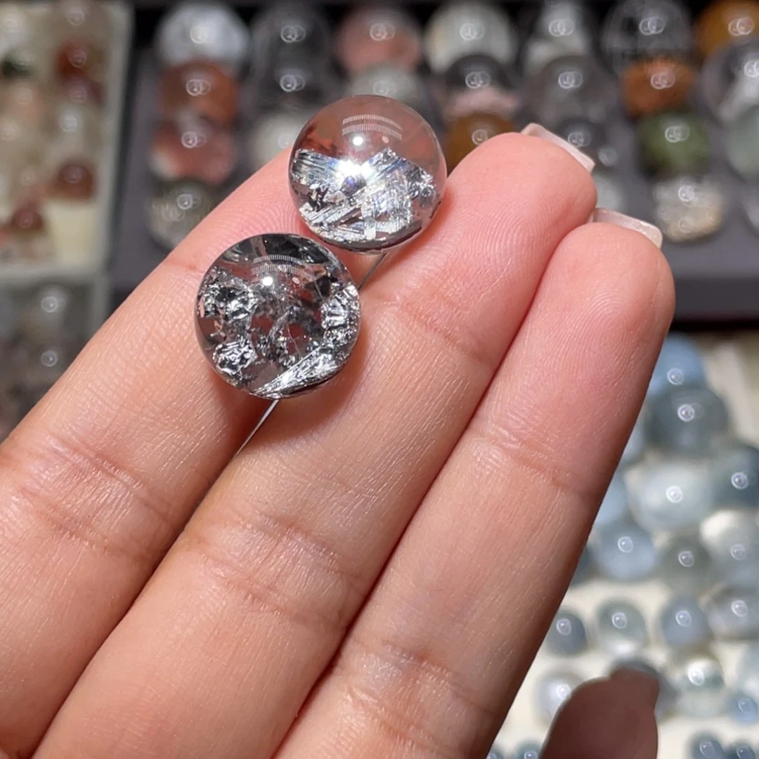 未镶嵌珠宝半成品水晶?***?闪灵14.2锑矿14.2