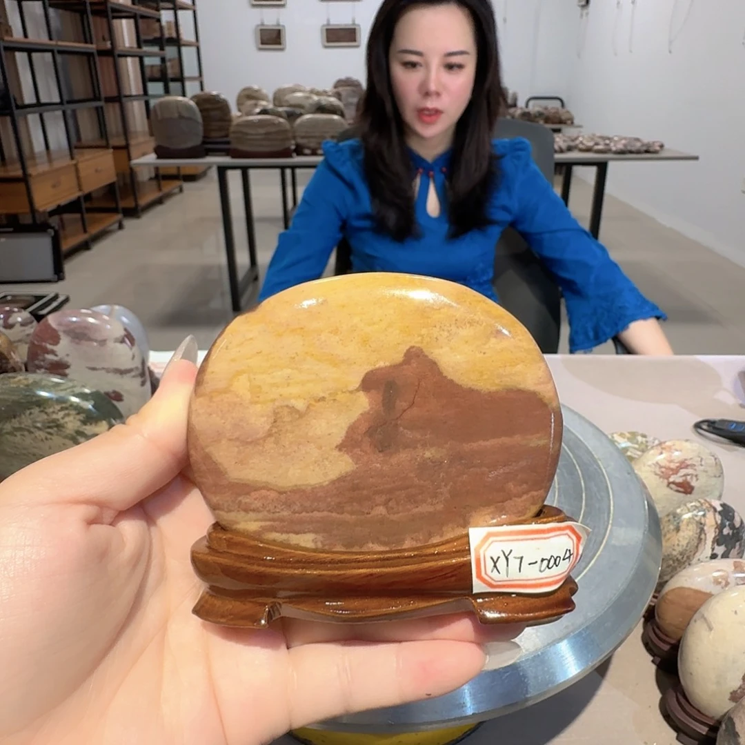 长江画面石小摆件