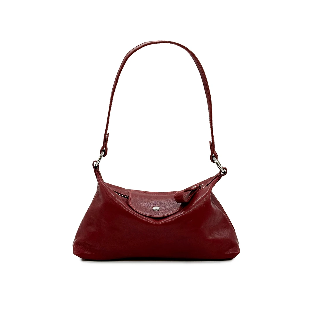 【头层牛皮】小红小众时尚女士气质单肩斜挎包百搭58052