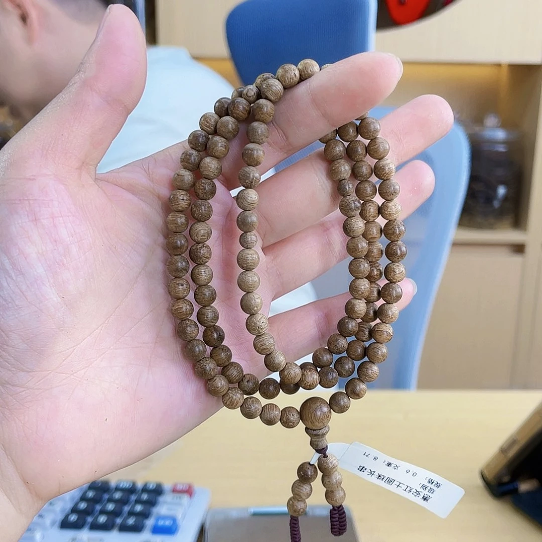 沉香沉香碎屑惠安红土圆珠长串0.6/8克多样性发一