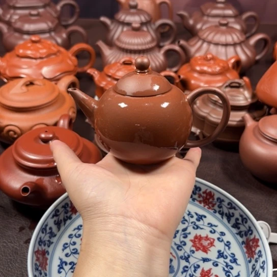 茶壶紫砂E原矿紫泥130毫升