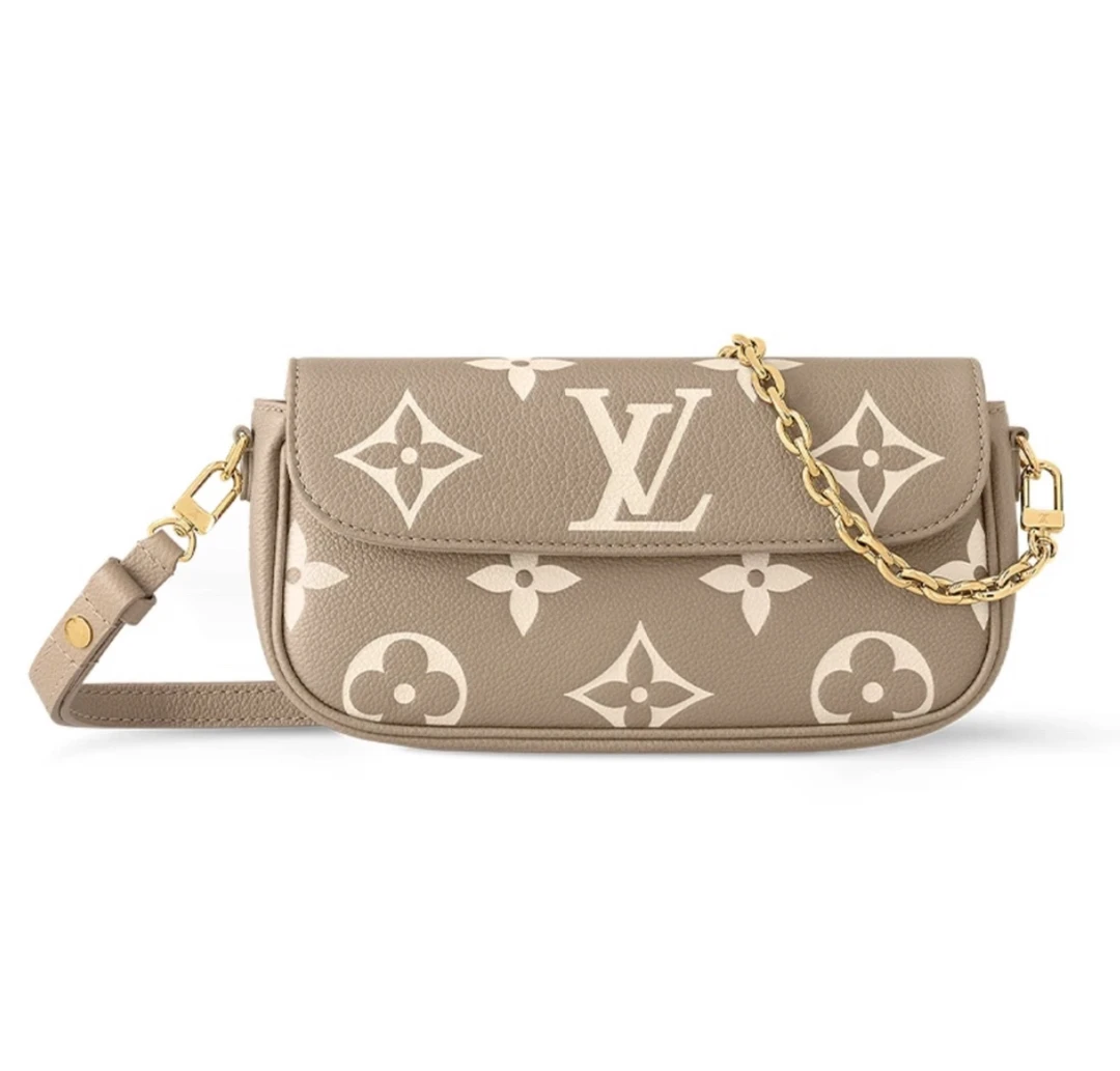 99新 LouisVuitton/路易威登 Lv大象灰ivy单肩包LV女包