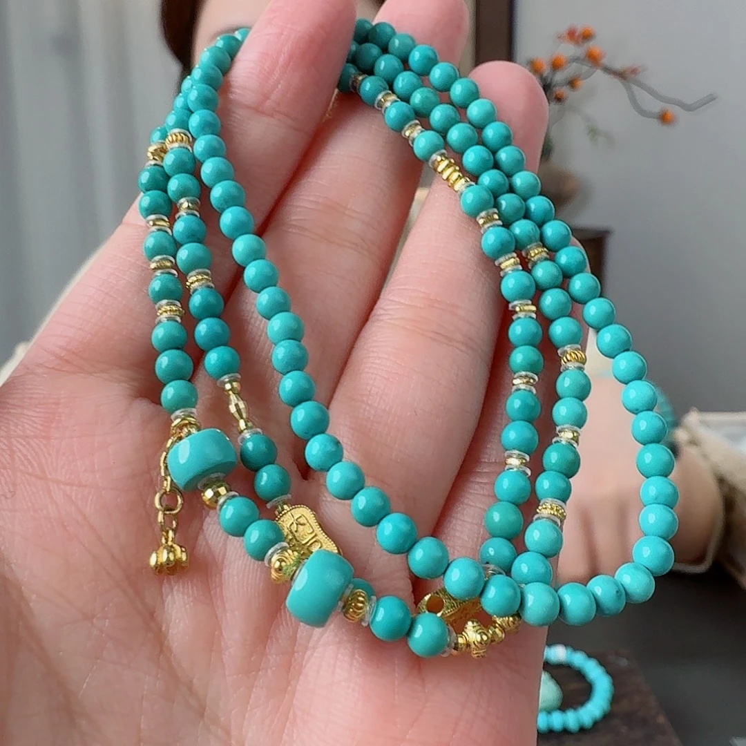 杨***亿绿松石18K金镶嵌珠宝奇石