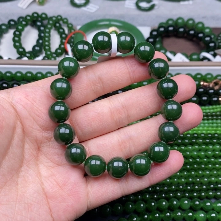 未镶嵌手串和田玉（碧玉）卡12