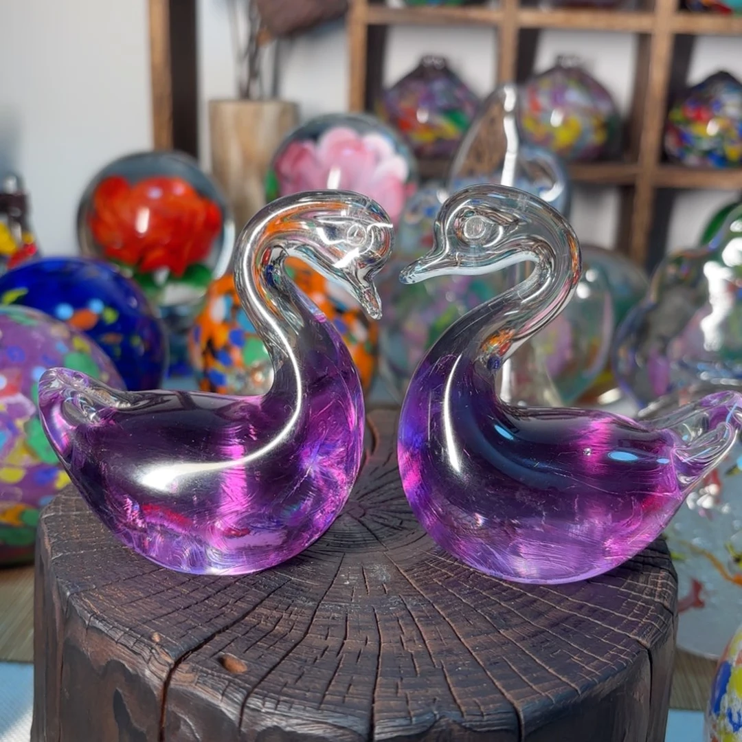 手工艺品琉璃微瑕2个