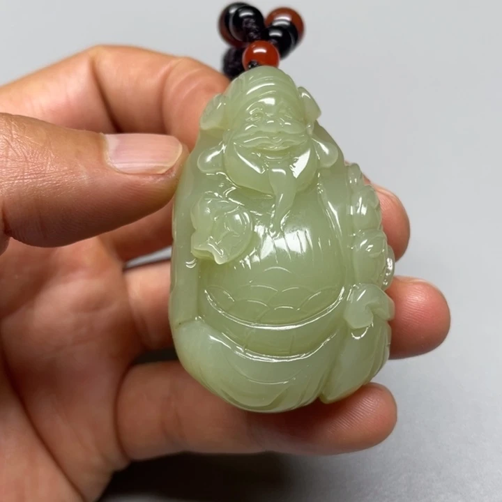 吊坠(不含链)未镶嵌和田玉烟**家