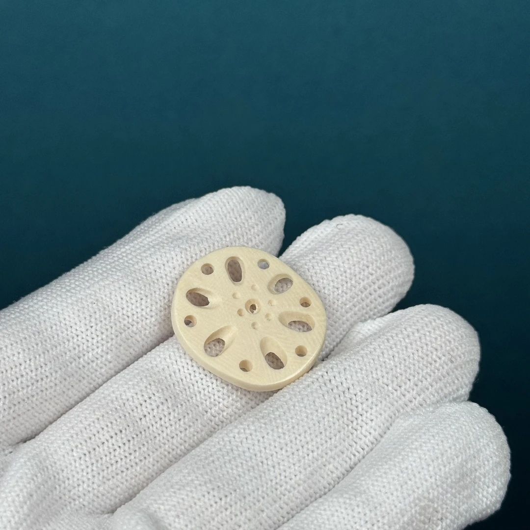 K6975天然猛犸牙 雕刻藕片 21*2.6mm一物一图 假一罚十