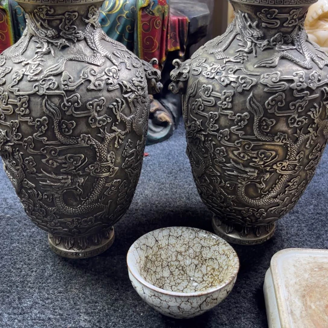 天***机精美手工制作瓷瓶