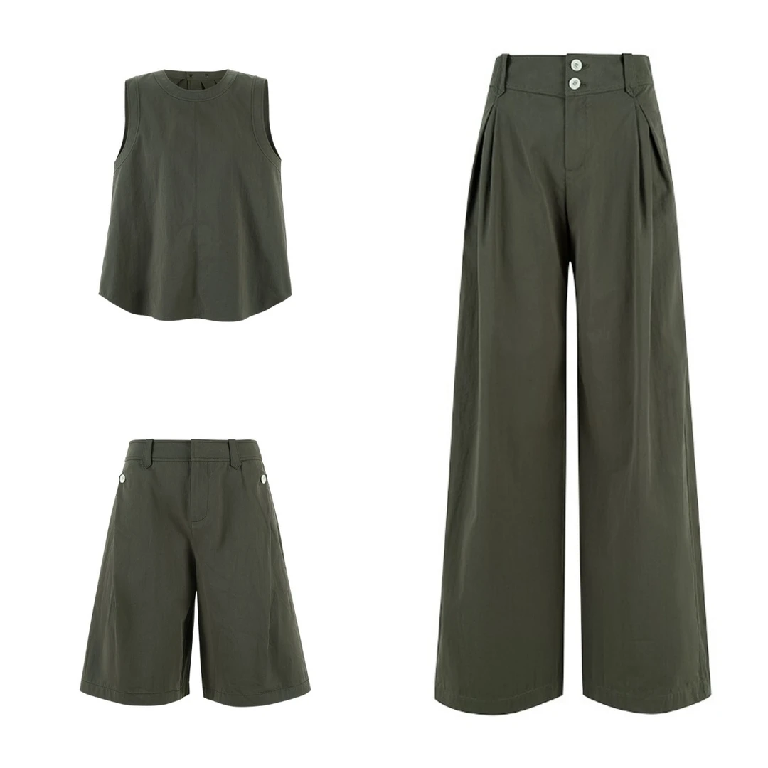 YOEYYOU  25新款阔形长裤520499/五分裤521050/无袖上衣521427