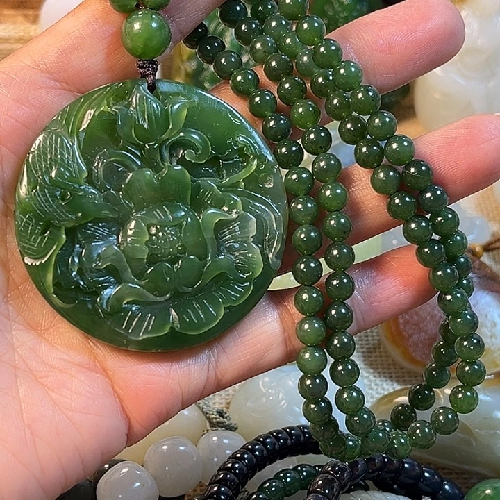 和田玉（碧玉）未镶嵌挂件