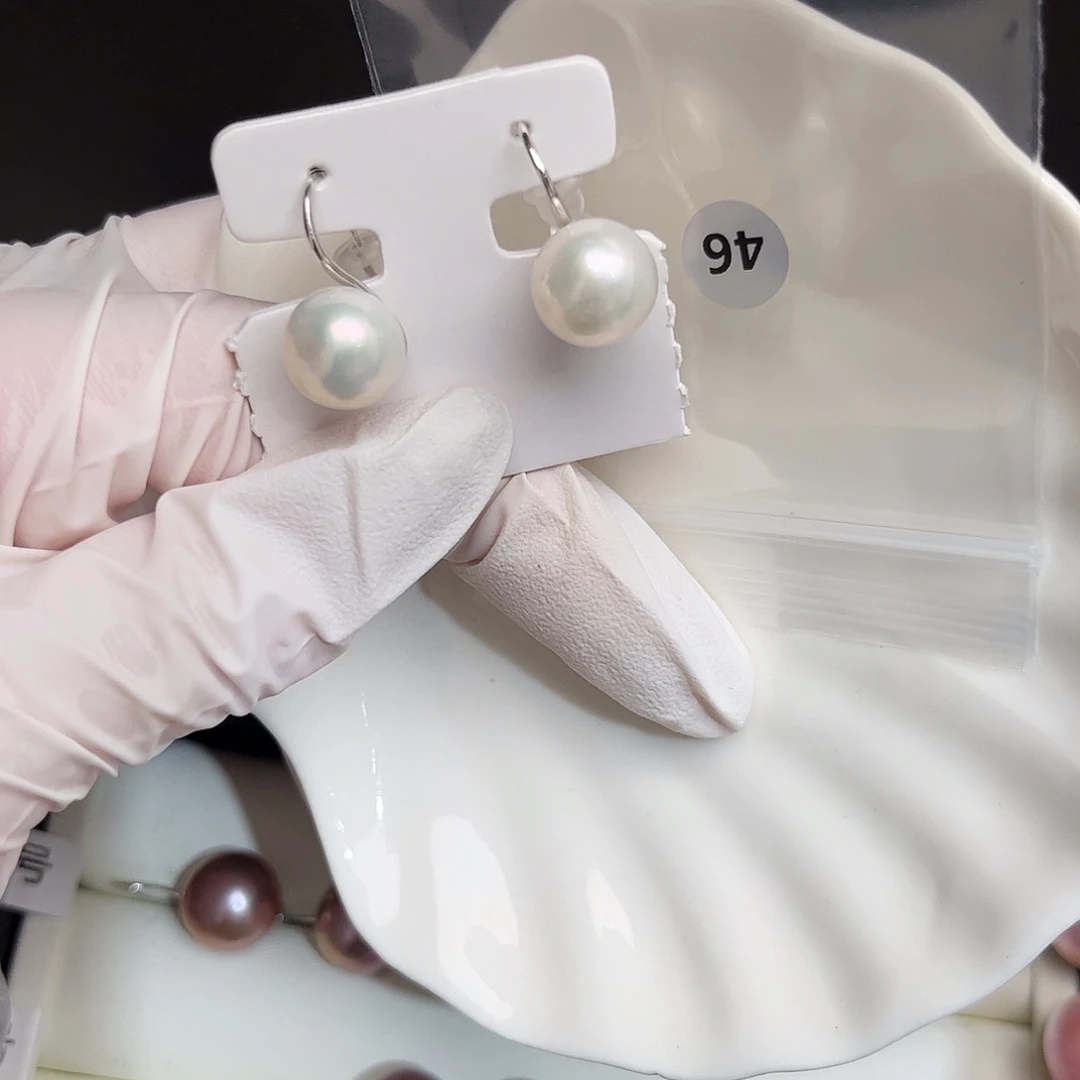 耳饰淡水珍珠银S925镶嵌