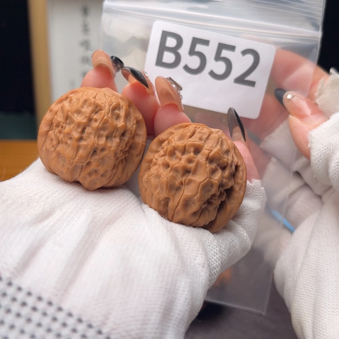 文玩核桃把件36甲骨纹b552