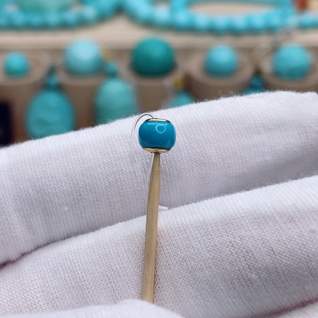 绿松石未镶嵌珠宝奇石5.3mm