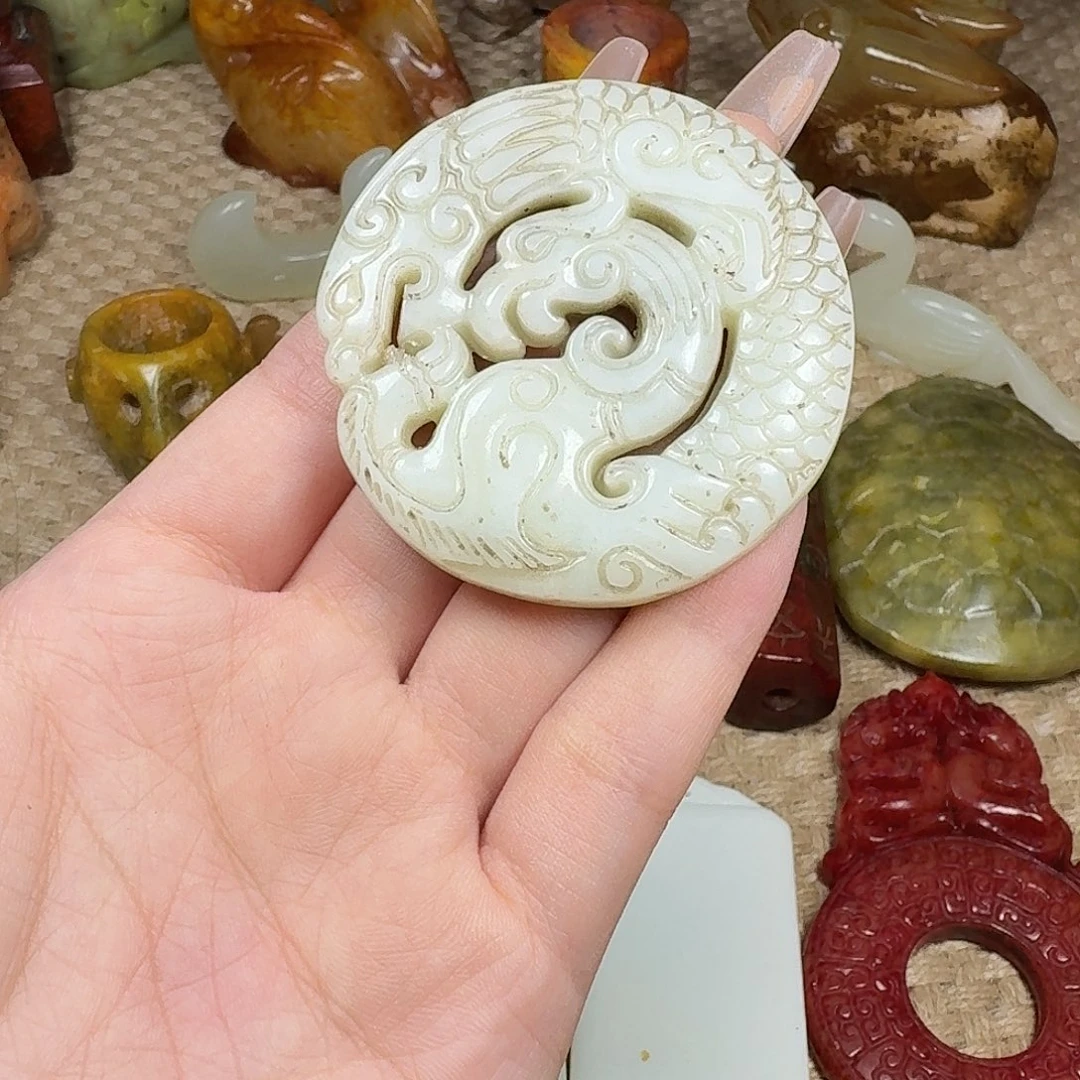 白玉菩提吊坠挂件