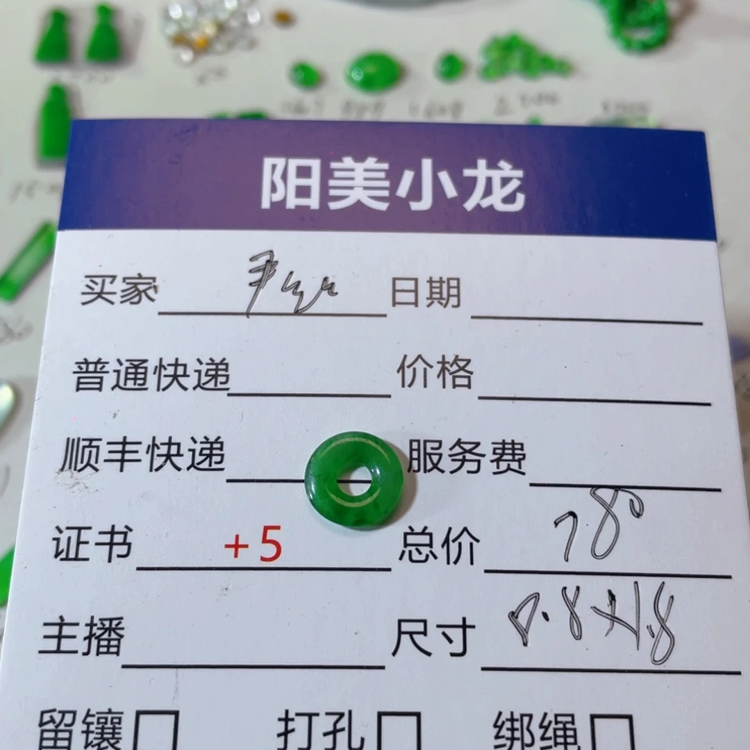 未镶嵌翡翠耳饰尹*