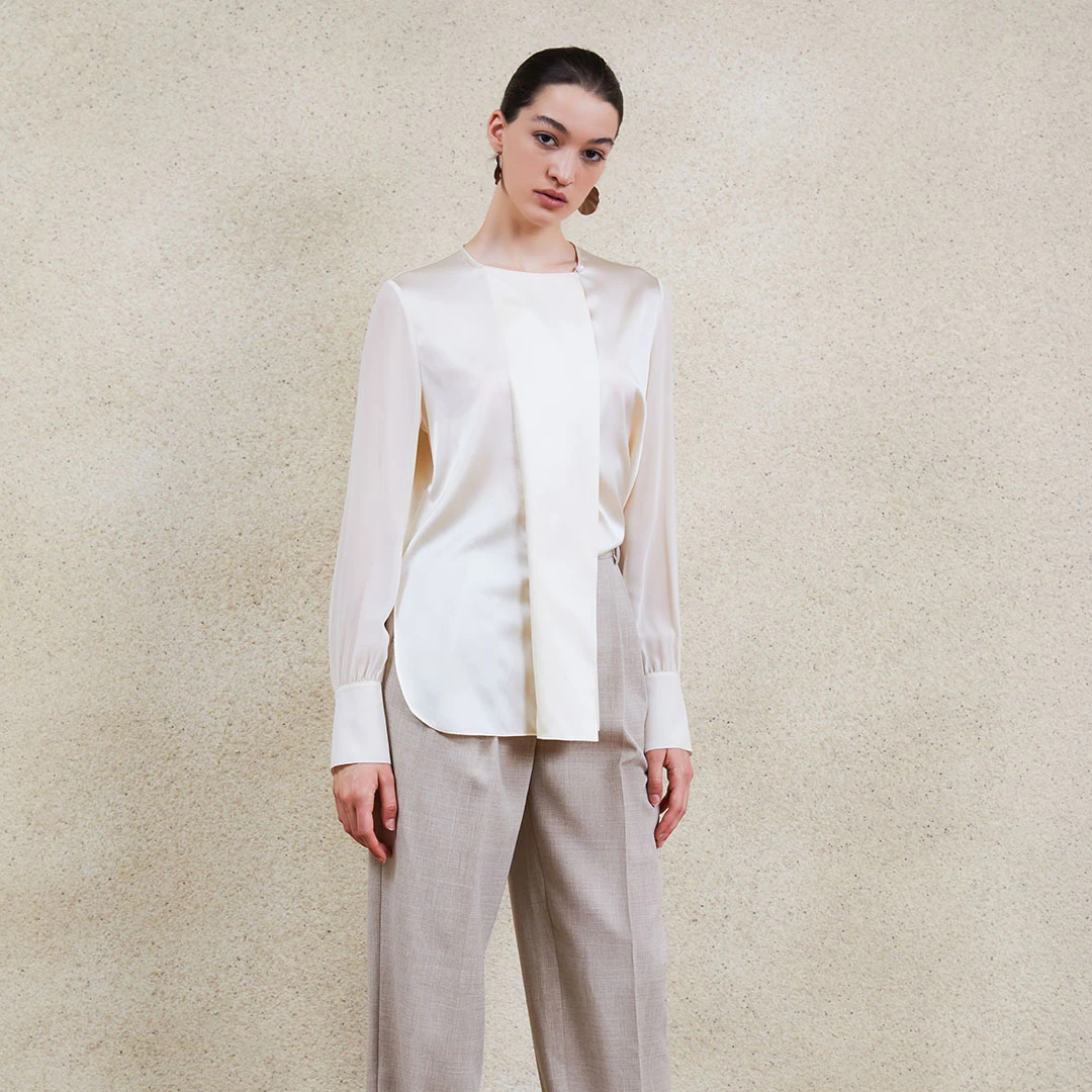 Bouthentique通勤长袖衬衣223331N2S14