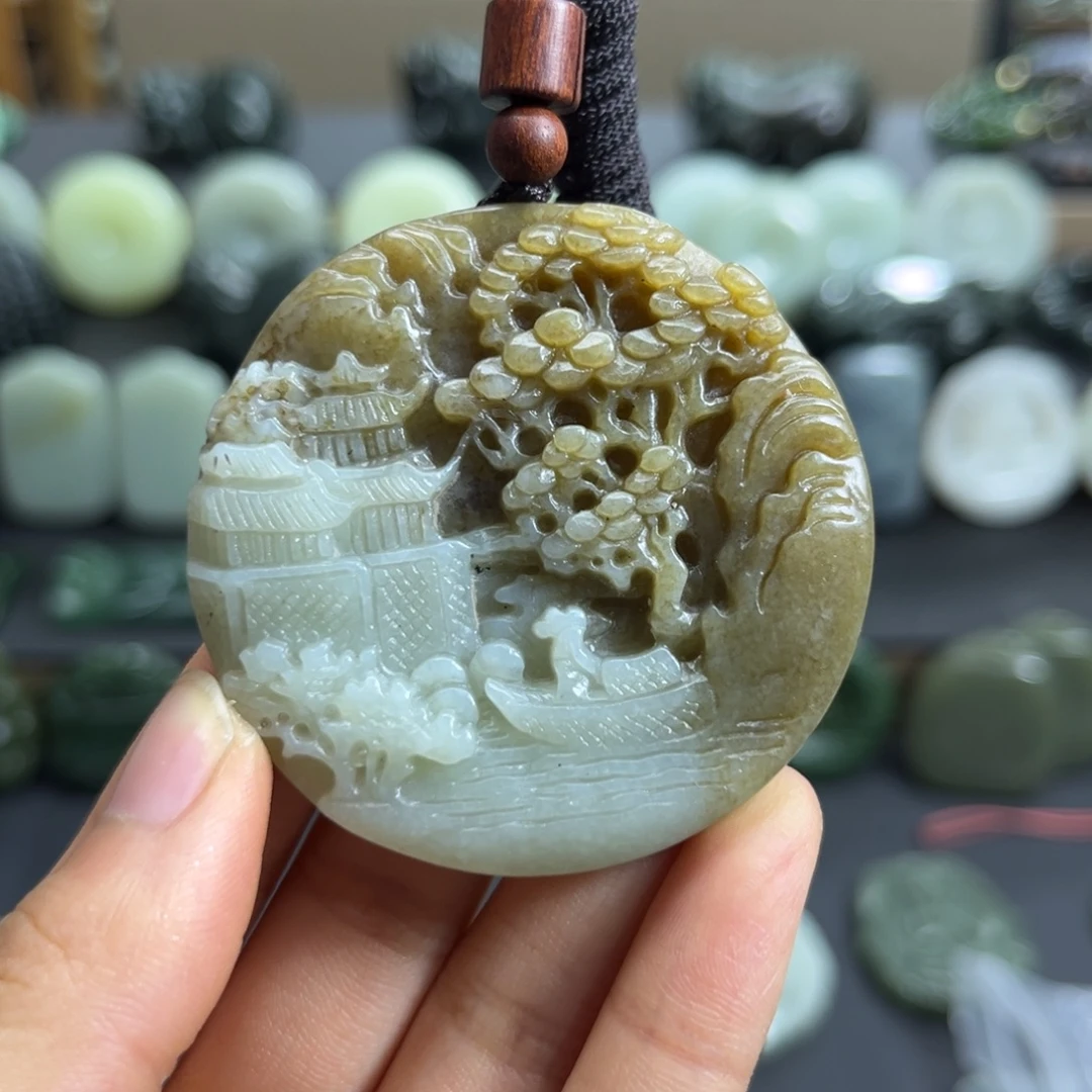 和田玉未镶嵌颈饰
