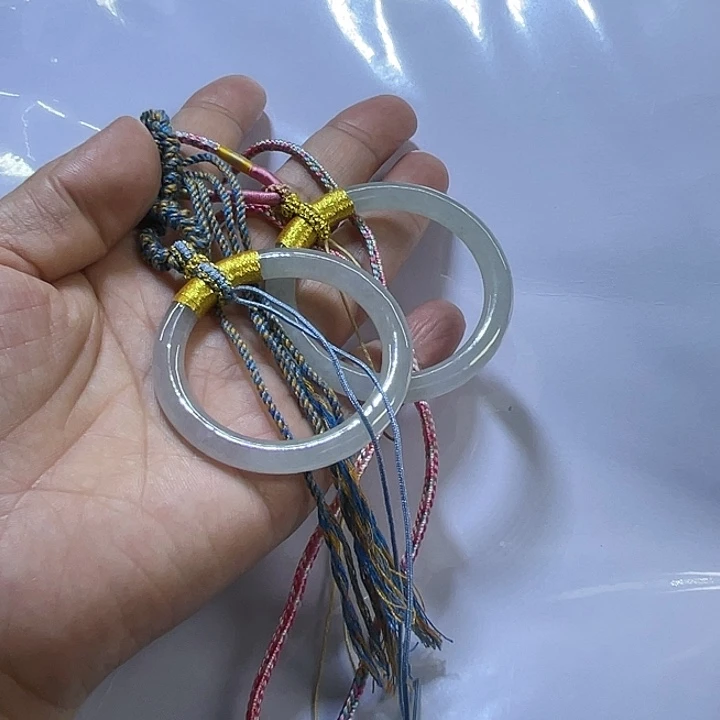 翡翠未镶嵌颈饰甜甜圈毛衣链