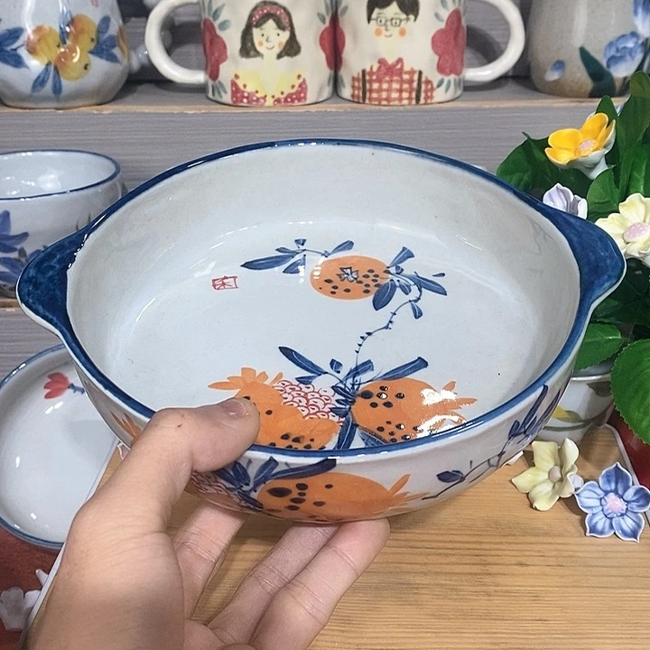 禾泥陶器手工手绘