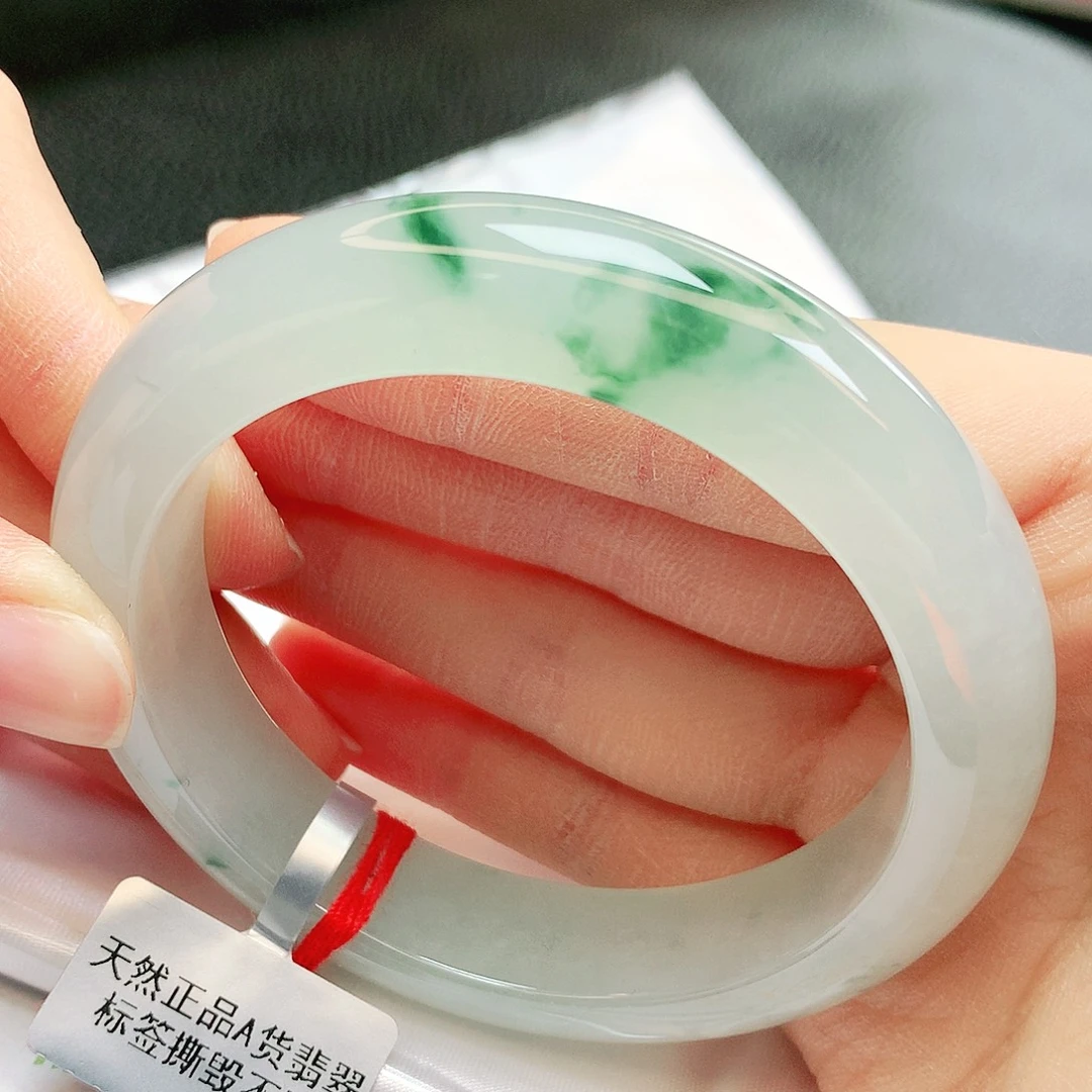 翡翠未镶嵌手镯缅甸天然a货翡翠手镯