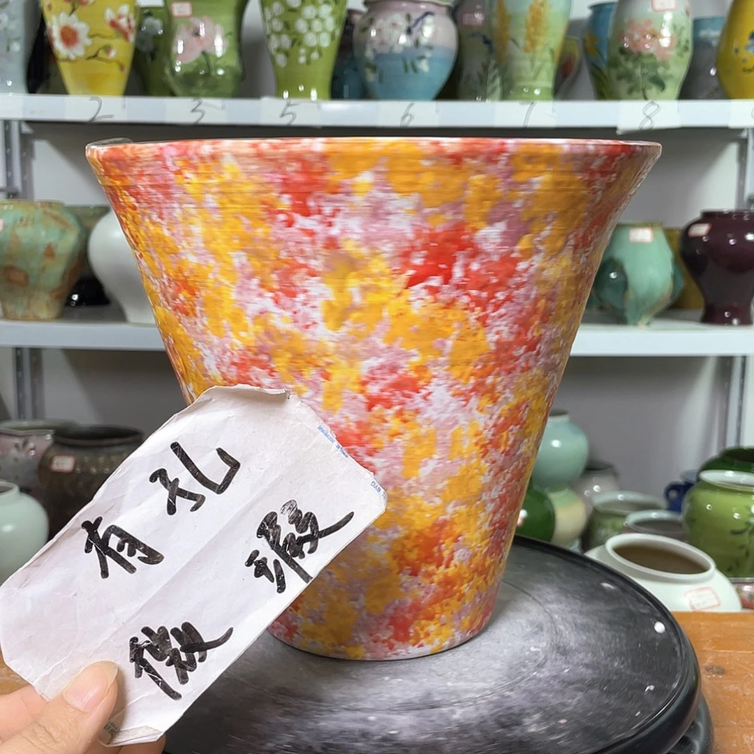 景德镇陶瓷花盆微瑕236