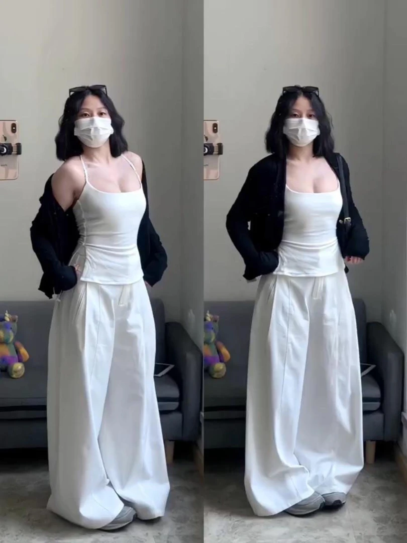 纯欲风辣妹上衣修身显瘦背心+开衫套装女上衣ins