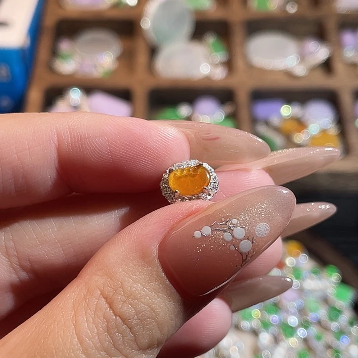 翡翠银S925镶嵌颈饰