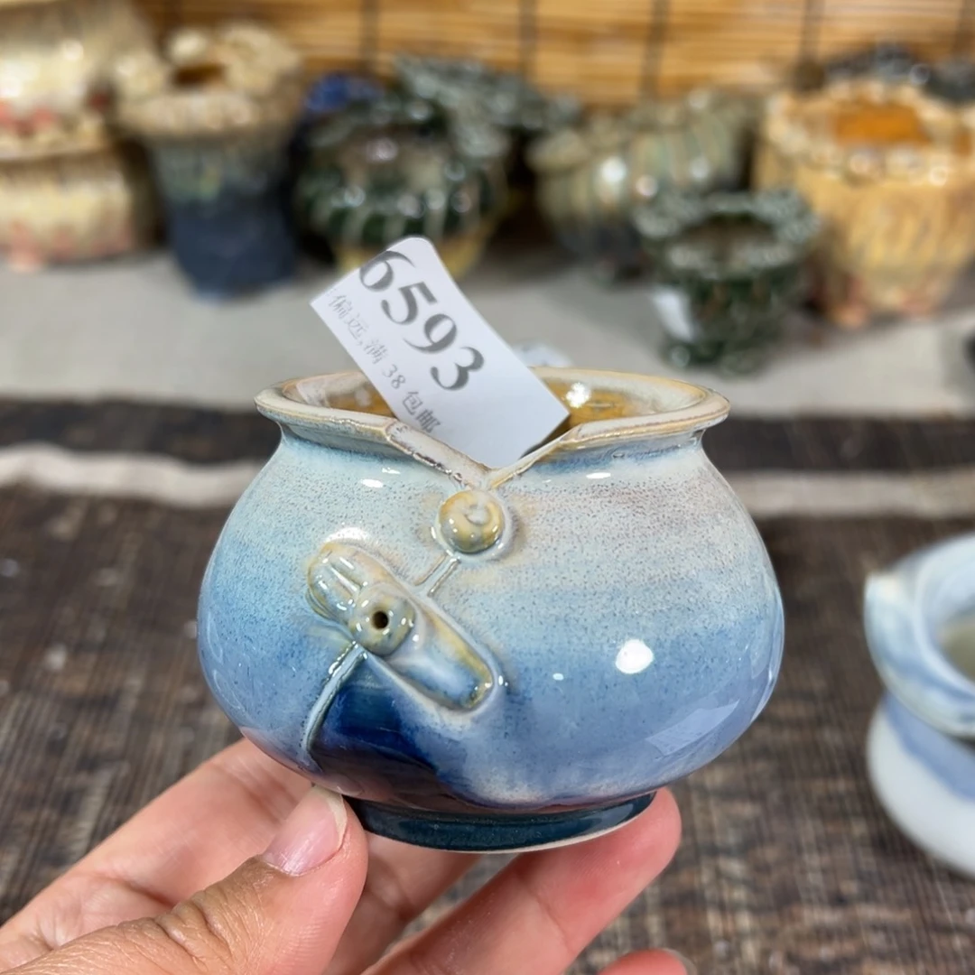 红陶景德镇手工花盆口5