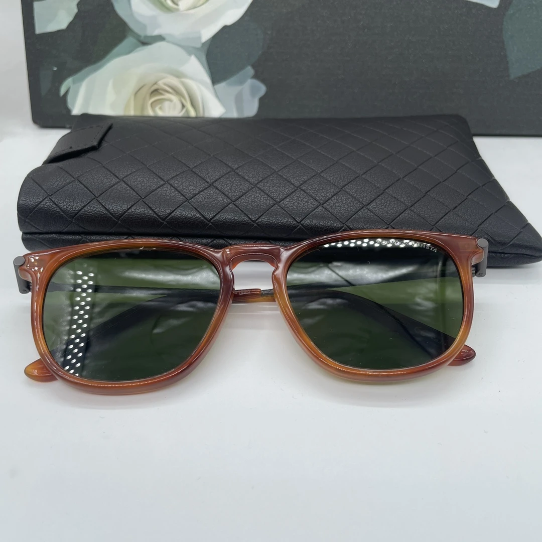 95新 BOTTEGA VENETA/葆蝶家 青奢荟/时尚棕色款墨镜太阳镜/82580