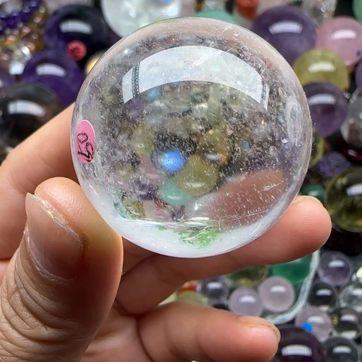 未镶嵌珠宝半成品水晶3.63厘米