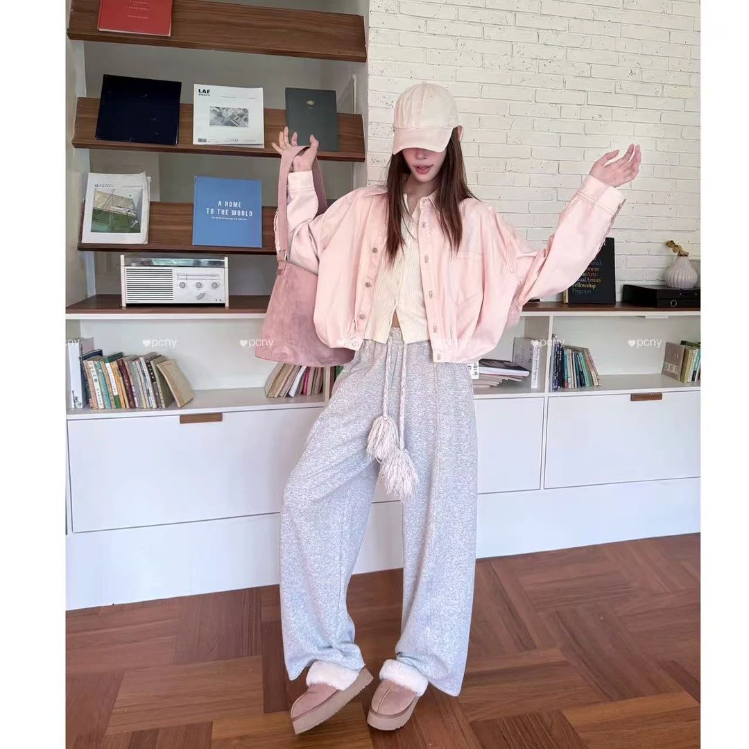 PCNY「粉墨栖梦」不理理秋季新款小众女装休闲复古时尚潮流翻领外套