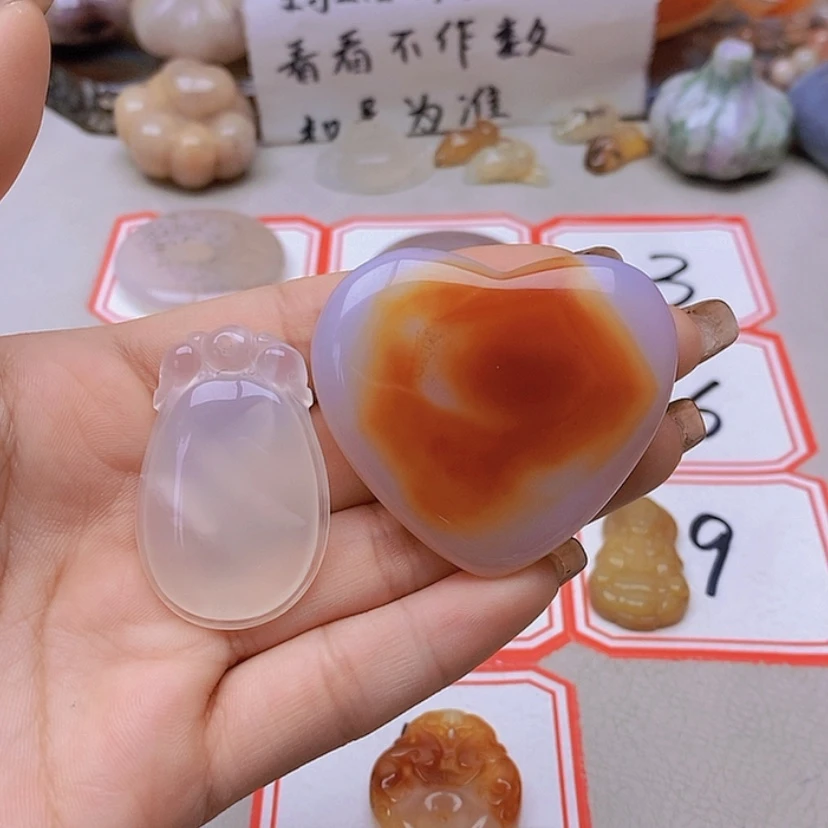 【闪购商品】未镶嵌玛瑙/玉髓珠宝半成品郭*华