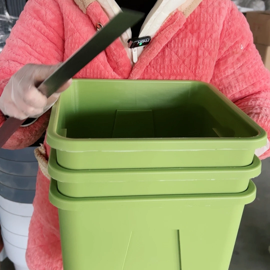 树脂方盆F30#果绿色3个无托