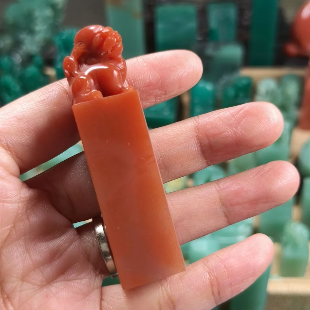 印石昌化石水洞兽钮1